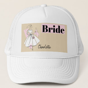 Camionero Fashion Bride Neutral Group Bride gorra de Novia