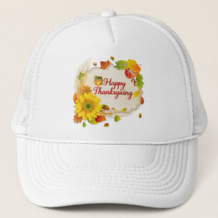Camionero Feliz Día de Acción de Gracias 13 Gorra