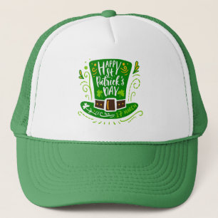 Camionero Feliz Día de San Patricio Gorra Leprechaun