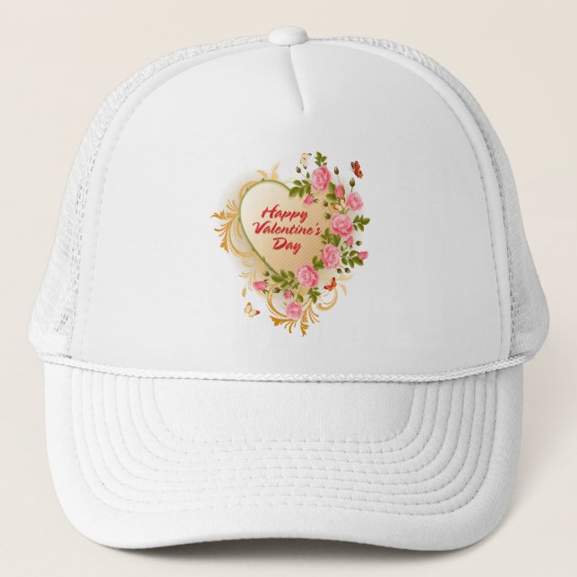 Camionero Feliz Día de San Valentín 2 Gorra (Anverso)