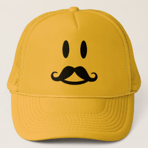 Camionero Feliz gorra de bigote - elegir color