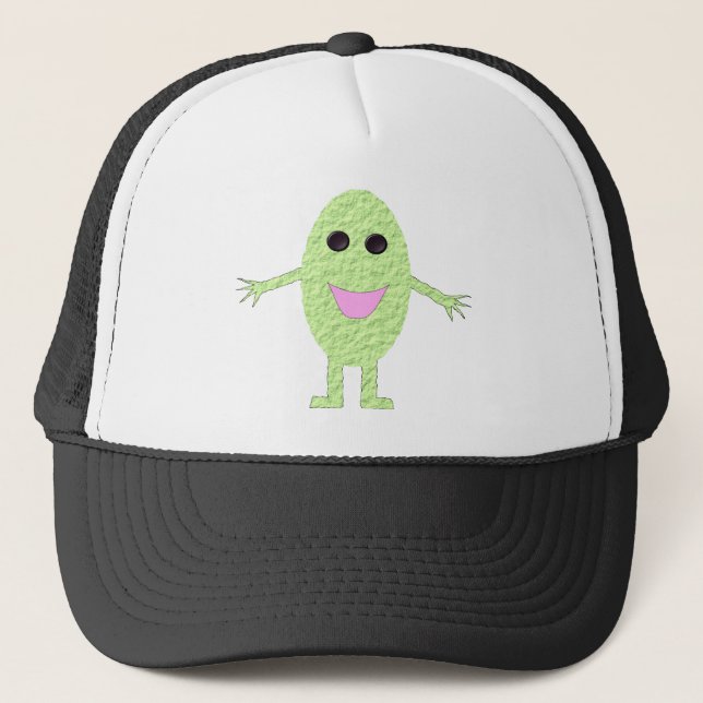 Camionero Feliz Gorra de la uva verde (Anverso)