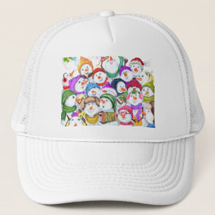 Camionero Feliz Gorra de Navidades de Snowmans
