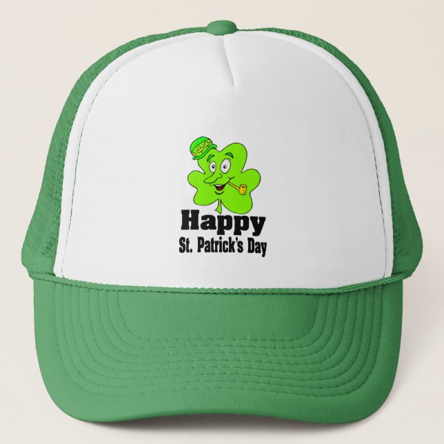 Camionero Feliz Gorra del Día de San Patricio (Anverso)