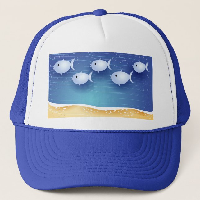 Camionero Fondo de playa, gorra (Anverso)