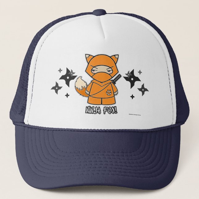 Camionero ¡Fox de Ninja! Con el gorra de Shurikens (Anverso)