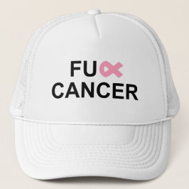 Camionero FU ** Gorra rosado de la cinta del cáncer de pecho