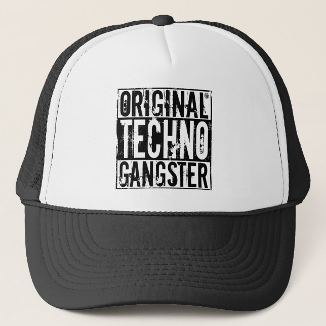 Camionero Gángster original de Techno - gorra (Anverso)
