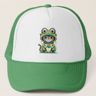 Camionero Gato de bebé con Gorra de rana