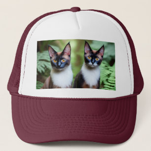 Camionero Gato gemelos siameses, Gorra de camioneros