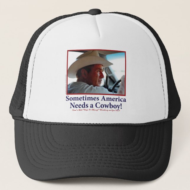 Camionero George W Bush en el Gorra de Cowboy (Anverso)