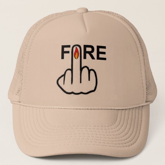 Camionero Giro de fuego del gorra (Anverso)