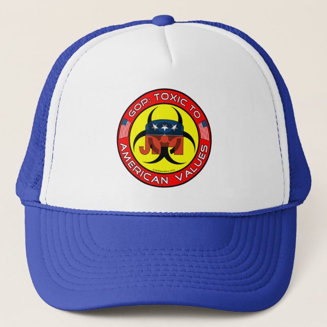 Camionero GOP: Tóxico para el Gorra de Valores Estadounidens (Anverso)