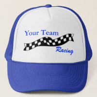 Gorra a cuadros del equipo de la raza de la redada