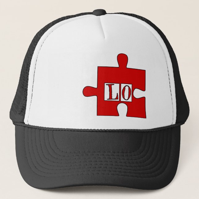 Camionero Gorra a juego de los pares divertidos, x2, AMOR (Anverso)