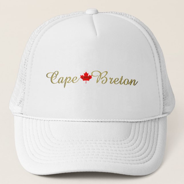 Camionero Gorra adaptable de Canadá del bretón del cabo del (Anverso)