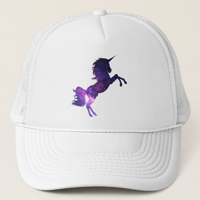 Camionero Gorra adaptable del unicornio de la galaxia (Anverso)