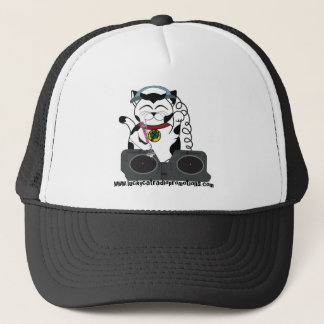 Camionero gorra afortunado del gato de DJ
