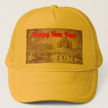 Gorra Amarilla de Navidad Personalizada Año Nuevo