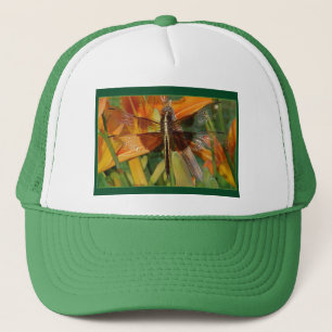 Camionero Gorra amarillo de la libélula