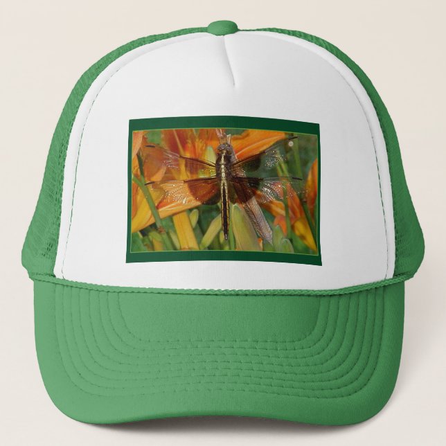 Camionero Gorra amarillo de la libélula (Anverso)
