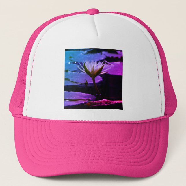 Camionero Gorra amarillo de Lotus Waterlily (Anverso)