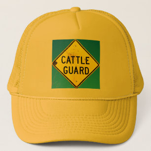Camionero gorra amarillo del guardia de ganado