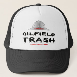 Camionero Gorra americano de la basura del campo petrolífer