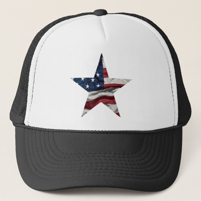 Camionero Gorra americano de la estrella (Anverso)