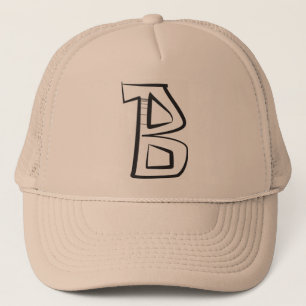 Camionero Gorra angular de la mayúscula "B" de la burbuja d