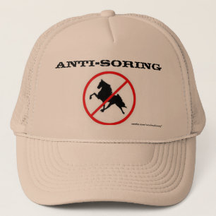 Camionero Gorra anti-amarre con símbolo de prohibición