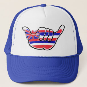 Camionero Gorra artístico de la bandera de Hawái