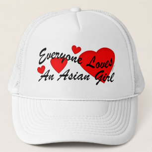 Camionero Gorra asiático del chica de los amores