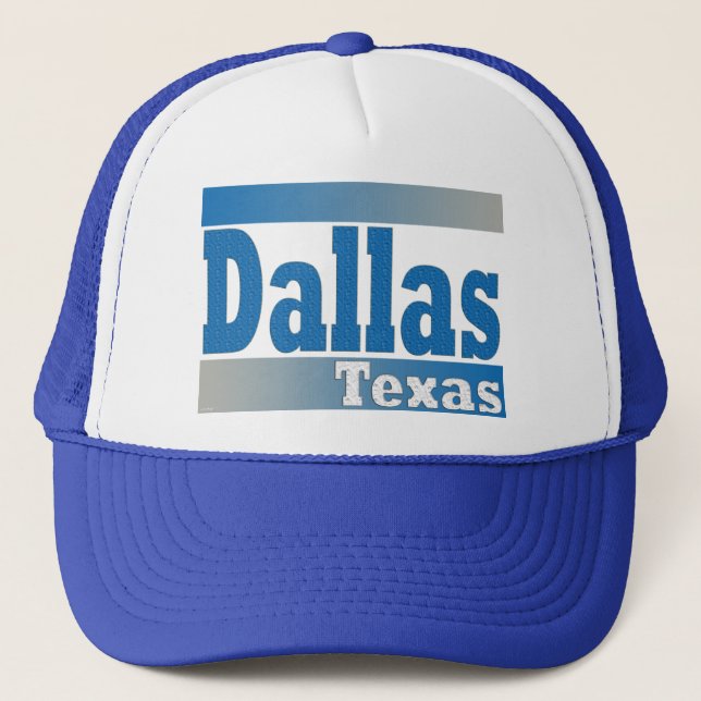 Camionero gorra azul de Dallas Texas (Anverso)