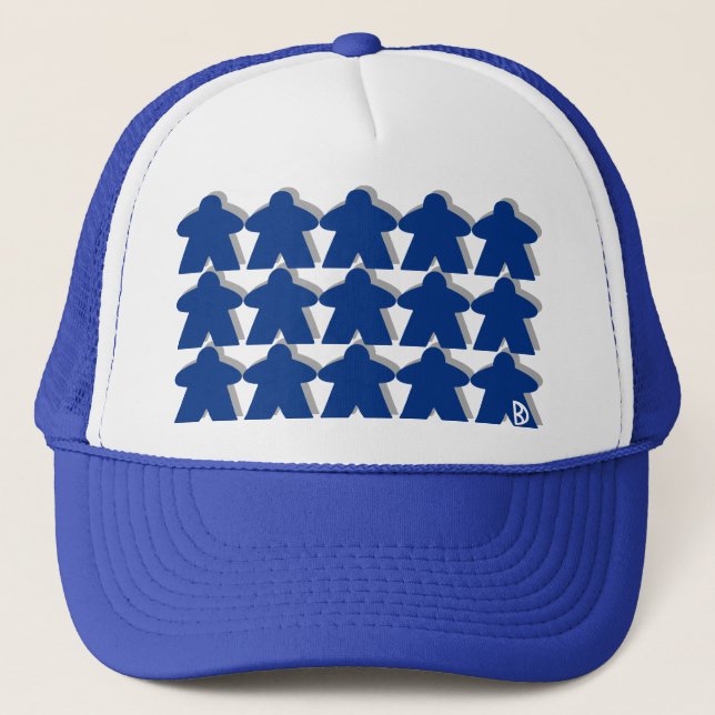 Camionero Gorra azul de Meeple (Anverso)