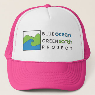 Camionero Gorra azul del rosa del proyecto de la tierra