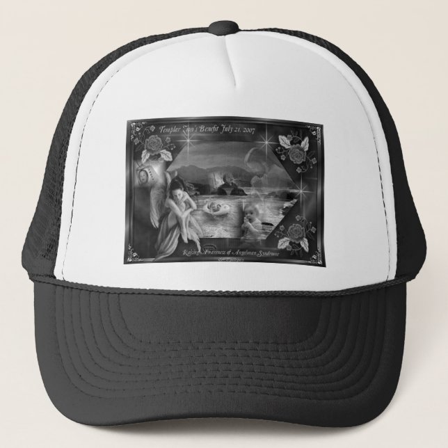 Camionero Gorra B&W de la conciencia de Templar (Anverso)