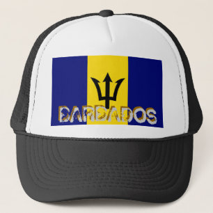 Camionero Gorra barbadense del recuerdo de la bandera de