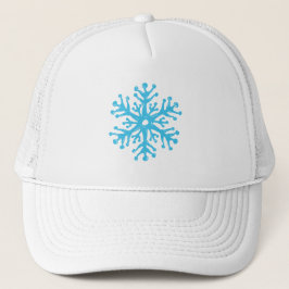 Camionero gorra blanca de nieve