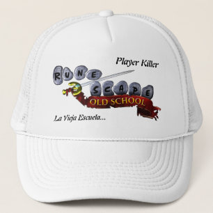 Camionero Gorra Blanco - hueso de fuga de jugadores óseos