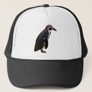 Camionero Gorra blanco y negro lindo del pingüino de
