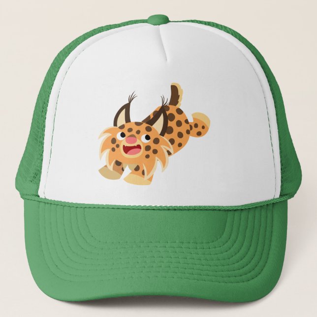 Camionero Gorra Bobcat Personalizado de Cute Prankish (Anverso)