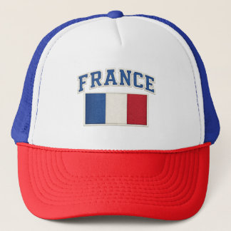 Camionero Gorra Bordada con Bandera Patriótica de Francia
