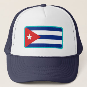 Camionero Gorra bordado bandera del efecto de Cuba