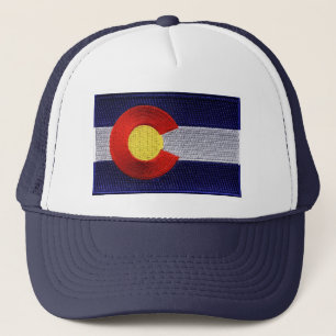 Camionero Gorra bordado de la bandera de Colorado