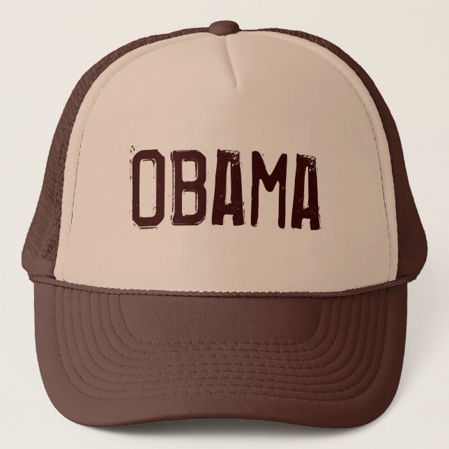 Camionero Gorra Brown de Obama (Anverso)