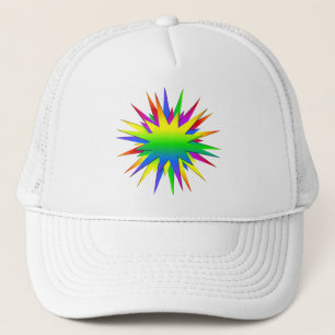 Camionero Gorra Burst de arcoiris - elegir color