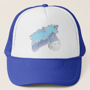 Camionero Gorra caprichoso de color azul pájico