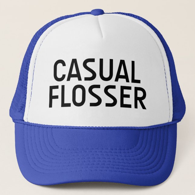 Camionero Gorra CASUAL del lema de la diversión de FLOSSER (Anverso)