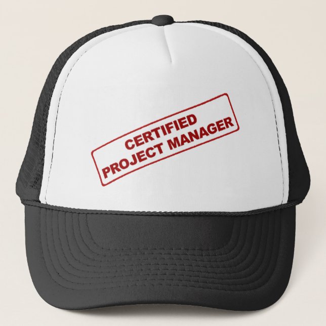 Camionero Gorra certificado del gestor de proyecto (Anverso)